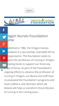 Mobile Screenshot of oregonnursesfoundation.org